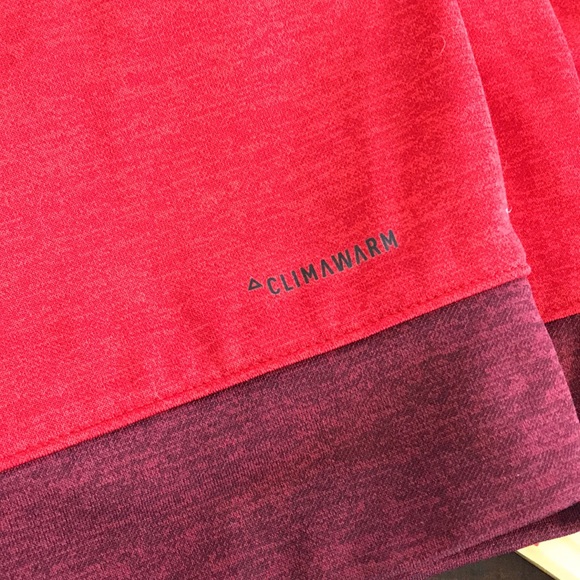 Adidas CLIMAWARM Jacket BQ8723 B1 Red Size Small Hoodie Zip Front EUC Track - Picture 12 of 12